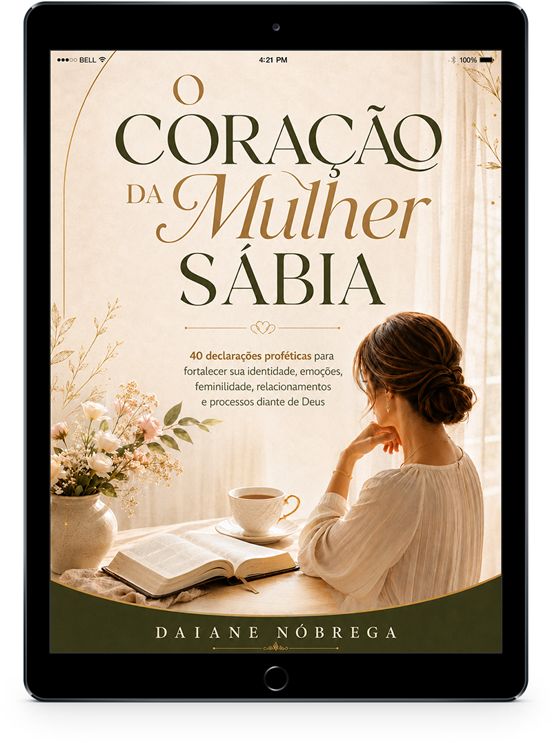 Mockup do eBook O Coração da Mulher Sábia